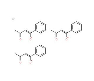 Chromium(III) benzoylacetonate (CAS 16432-36-3) - chemical structure image