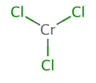Chromium(III) chloride (CAS 10025-73-7) - chemical structure image