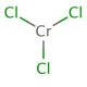 Chromium(III) chloride (CAS 10025-73-7) - chemical structure image