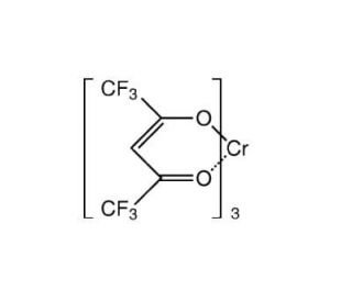 Chromium(III) hexafluoro-2,4-pentanedionate (CAS 14592-80-4) - chemical structure image