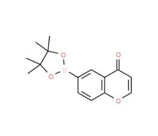 Chromone-6-boronic acid pinacol ester (CAS 928773-42-6) - chemical structure image
