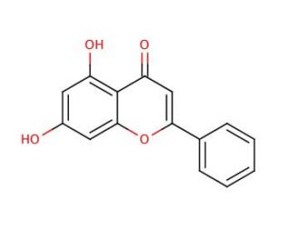 Chrysin (CAS 480-40-0) - chemical structure image