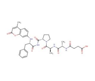 Chymotrypsin Substrate II, Fluorogenic (CAS 88467-45-2) - chemical structure image