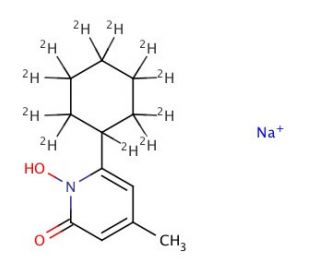 Ciclopirox-d11 Sodium Salt - chemical structure image