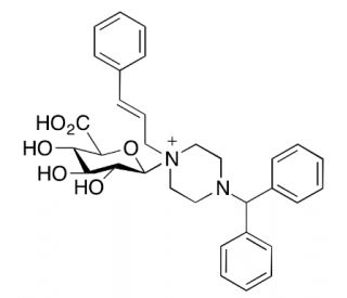 Cinnarizine Glucuronide - chemical structure image