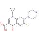 Ciprofloxacin (CAS 85721-33-1) - chemical structure image
