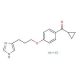 Ciproxifan hydrochloride 的分子结构, CAS编号: 1049741-81-2 Ciproxifan hydrochloride (CAS 1049741-81-2) - chemical structure image