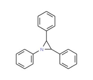 cis-1,2,3-Triphenylaziridine (CAS 7042-42-4) - chemical structure image
