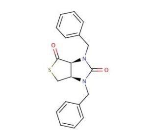 cis-1,3-Dibenzylhexahydro-1H-thieno[3,4-d]imidazole-2,4-dione (CAS 33607-57-7) - chemical structure image