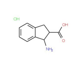 cis-1-Amino-indan-2-carboxylic acid hydrochloride (CAS 135053-09-7) - chemical structure image