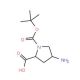 cis-1-Boc-4-amino-L-proline (CAS 132622-66-3) - chemical structure image