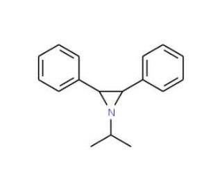 cis-1-Isopropyl-2,3-diphenylaziridine (CAS 71653-80-0) - chemical structure image