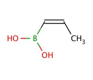 cis-1-Propene-1-boronic acid (CAS 7547-96-8) - chemical structure image