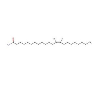 cis-13-Docosenoamide (CAS 112-84-5) - chemical structure image