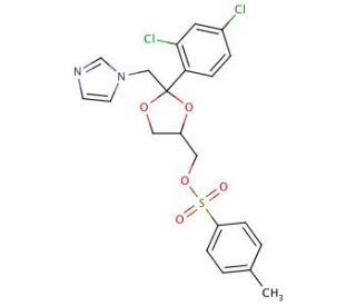 cis-[2-(2,4-Dichlorophenyl)-2-(1H-imidazol-1-ylmethyl)-1,3-dioxolan-4-yl]methyl p-Tolylsulfonate (CAS 155047-76-0) - chemical