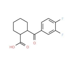 cis-2-(3,4-Difluorobenzoyl)cyclohexane-1-carboxylic acid - chemical structure image