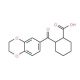 cis-2-(3,4-Ethylenedioxybenzoyl)cyclohexane-1-carboxylic acid - chemical structure image