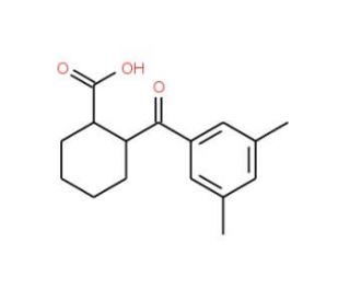 cis-2-(3,5-Dimethylbenzoyl)cyclohexane-1-carboxylic acid (CAS 733742-69-3) - chemical structure image