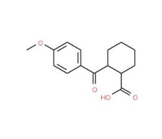 cis-2-(4-Methoxybenzoyl)cyclohexane-1-carboxylic acid (CAS 57078-11-2) - chemical structure image