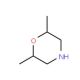 cis-2,6-Dimethylmorpholine (CAS 6485-55-8) - chemical structure image