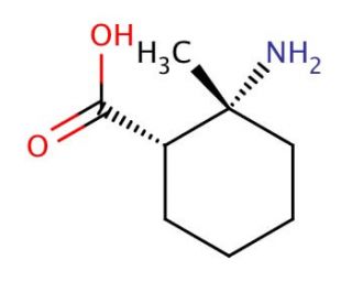 cis-2-Amino-2-methyl-cyclohexanecarboxylic acid (CAS 791764-65-3) - chemical structure image
