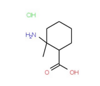 cis-2-Amino-2-methyl-cyclohexanecarboxylic acid hydrochloride (CAS 202921-88-8) - chemical structure image