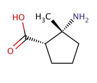 cis-2-Amino-2-methyl-cyclopentanecarboxylic acid (CAS 756450-21-2) - chemical structure image