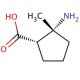 cis-2-Amino-2-methyl-cyclopentanecarboxylic acid (CAS 756450-21-2) - chemical structure image