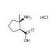 cis-2-Amino-2-methyl-cyclopentanecarboxylic acid hydrochloride (CAS 156292-34-1) - chemical structure image