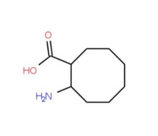 cis-2-Amino-cyclooctanecarboxylic acid (CAS 649765-17-3) - chemical structure image