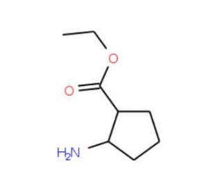 cis-2-Amino-cyclopentanecarboxylic acid ethyl ester (CAS 114745-45-8) - chemical structure image
