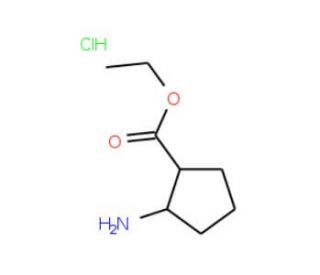 cis-2-Amino-cyclopentanecarboxylic acid ethyl ester hydrochloride (CAS 142547-15-7) - chemical structure image