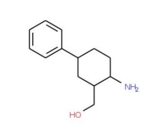 cis-(2-Amino-trans-5-phenyl-cyclohexyl)-methanol (CAS 195190-88-6) - chemical structure image