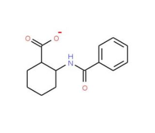 (&minus;)-cis-2-Benzamidocyclohexanecarboxylic Acid (CAS 26693-55-0) - chemical structure image