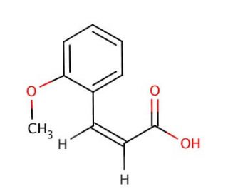 cis-2-Methoxycinnamic acid (CAS 14737-91-8) - chemical structure image