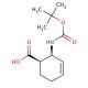 cis-2-tert-Butoxycarbonylamino-cyclohex-3-enecarboxylic acid (CAS 870288-16-7) - chemical structure image