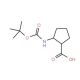 cis-2-tert-Butoxycarbonylamino-cyclopentanecarboxylic acid (CAS 136315-70-3) - chemical structure image