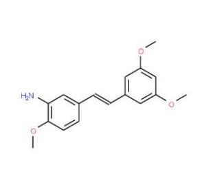 cis-3,4&prime;,5-Trimethoxy-3&prime;-aminostilbene (CAS 586410-12-0) - chemical structure image