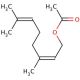 cis-3,7-Dimethyl-2,6-octadien-1-yl acetate (CAS 141-12-8) - chemical structure image