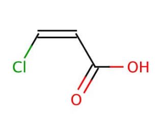 cis-3-Chloroacrylic acid (CAS 1609-93-4) - chemical structure image