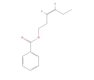 cis-3-Hexen-1-yl Benzoate (CAS 25152-85-6) - chemical structure image