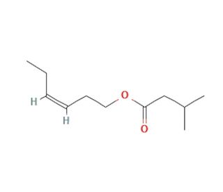 cis-3-Hexenyl 3-methylbutanoate (CAS 35154-45-1) - chemical structure image