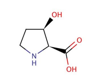 cis-3-Hydroxy-DL-proline (CAS 4298-05-9) - chemical structure image