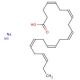 cis-4,7,10,13,16,19-Docosahexaenoic acid sodium salt (CAS 81926-93-4) - chemical structure image