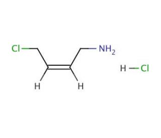 cis-4-Chloro-2-butenylamine hydrochloride (CAS 7153-66-4) - chemical structure image