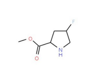 cis-4-Fluoro-pyrrolidine-2-carboxylic acid methyl ester (CAS 58281-79-1) - chemical structure image