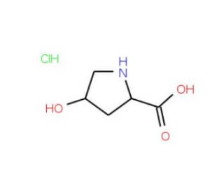 cis-4-Hydroxy-D-proline HCl (CAS 77449-94-6) - chemical structure image