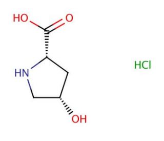 cis-4-Hydroxy-L-proline Hydrochloride - chemical structure image