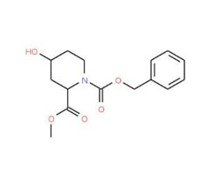 cis-4-hydroxy-piperidine- 1,2-dicarboxylic acid 1-benzyl ester 2-methyl ester (CAS 133192-45-7) - chemical structure image