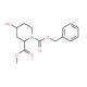 cis-4-hydroxy-piperidine- 1,2-dicarboxylic acid 1-benzyl ester 2-methyl ester (CAS 133192-45-7) - chemical structure image